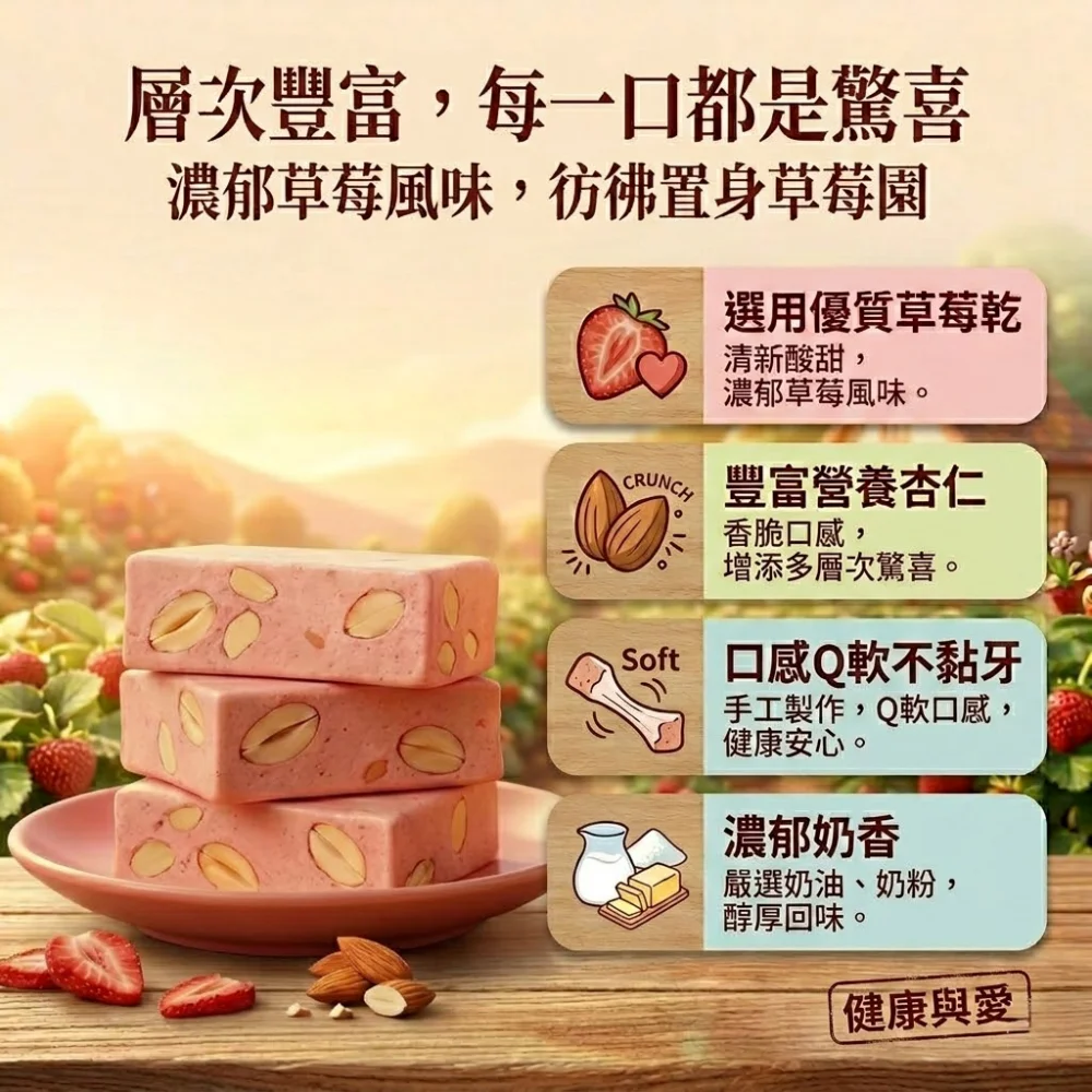 handmade strawberry almond nougat 04 yellowdaddy