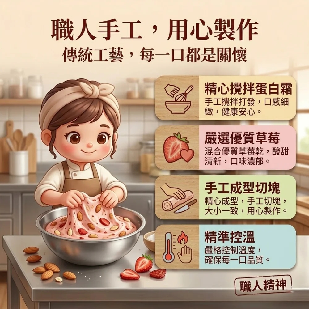 handmade strawberry almond nougat 05 yellowdaddy