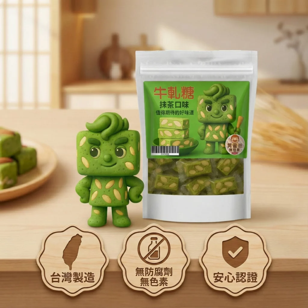 handmade taiwan uji matcha nougat premium green tea flavor taoyuan specialty zhongli gift autumn winter limited 07 yellowdaddy