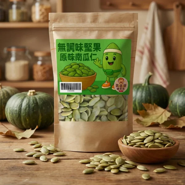 natural-unflavored-pumpkin-seeds-original-taste-01-yellowdaddy 黃爸爸 原味南瓜仁|低溫烘焙無調味|桃園堅果推薦