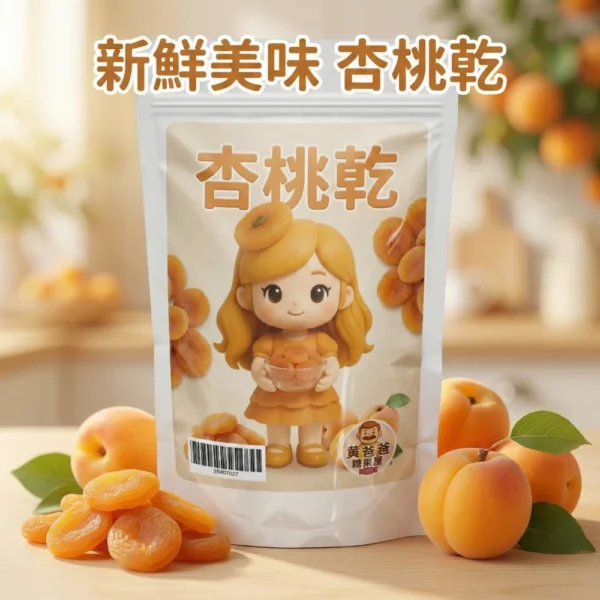 黃爸爸 杏桃乾｜香甜軟嫩精品果乾｜桃園伴手禮推薦