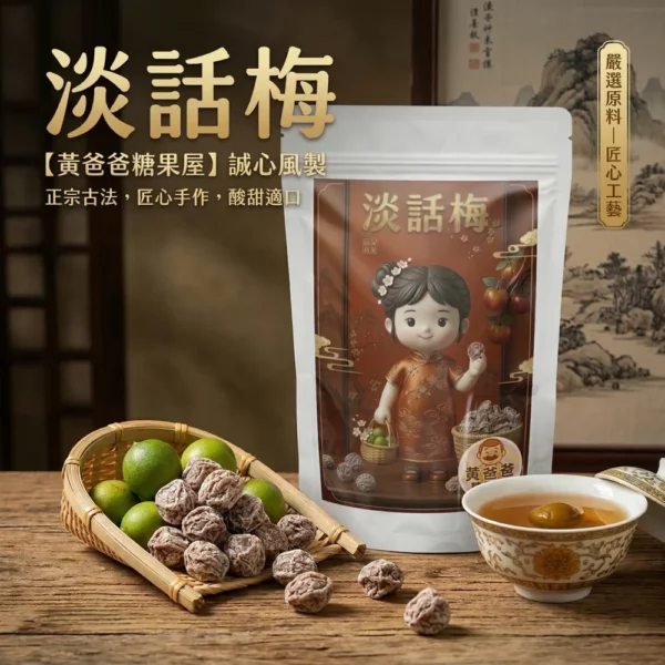 preserved-plum-dried-fruit-taoyuan-specialty-zhongli-gift-01-yellowdaddy 黃爸爸 淡話梅|酸甜古早味傳統蜜餞|桃園伴手禮推薦