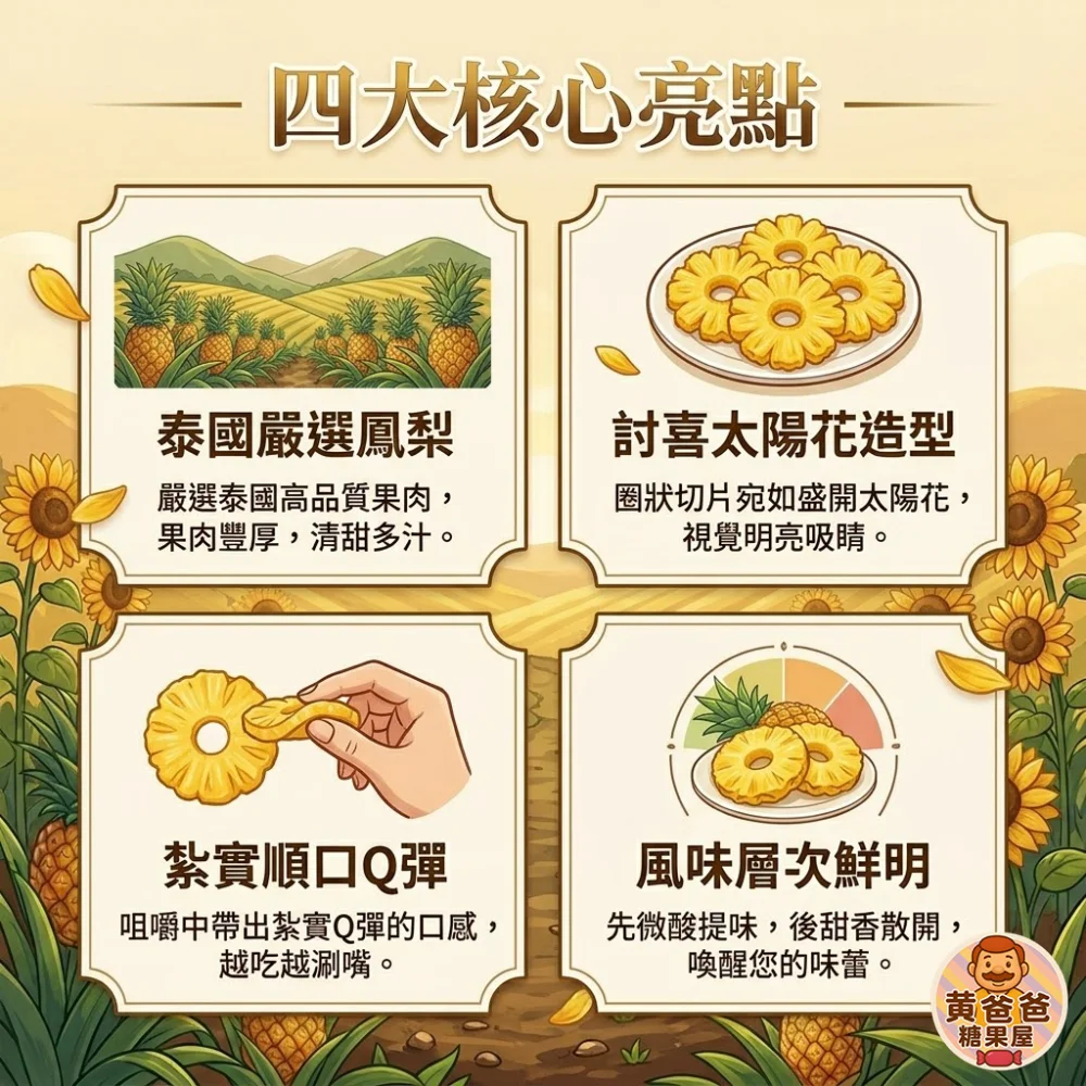 sunflower dried pineapple rings 02 yellowdaddy