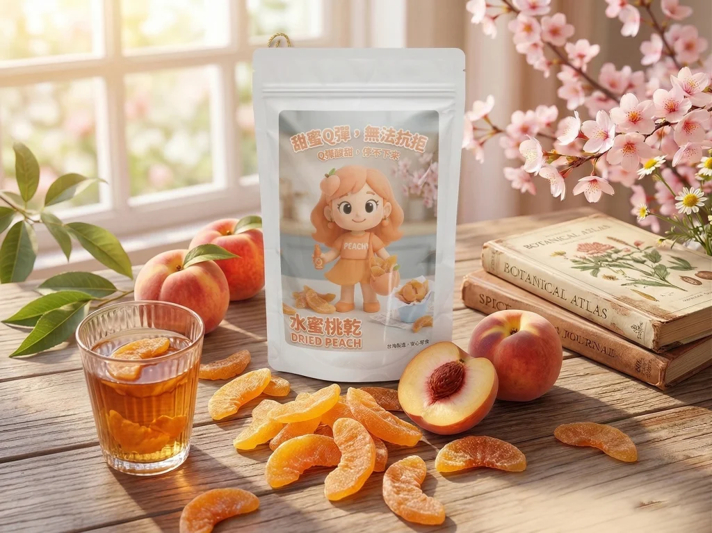 sweet and chewy dried peach snack 01 yellowdaddy