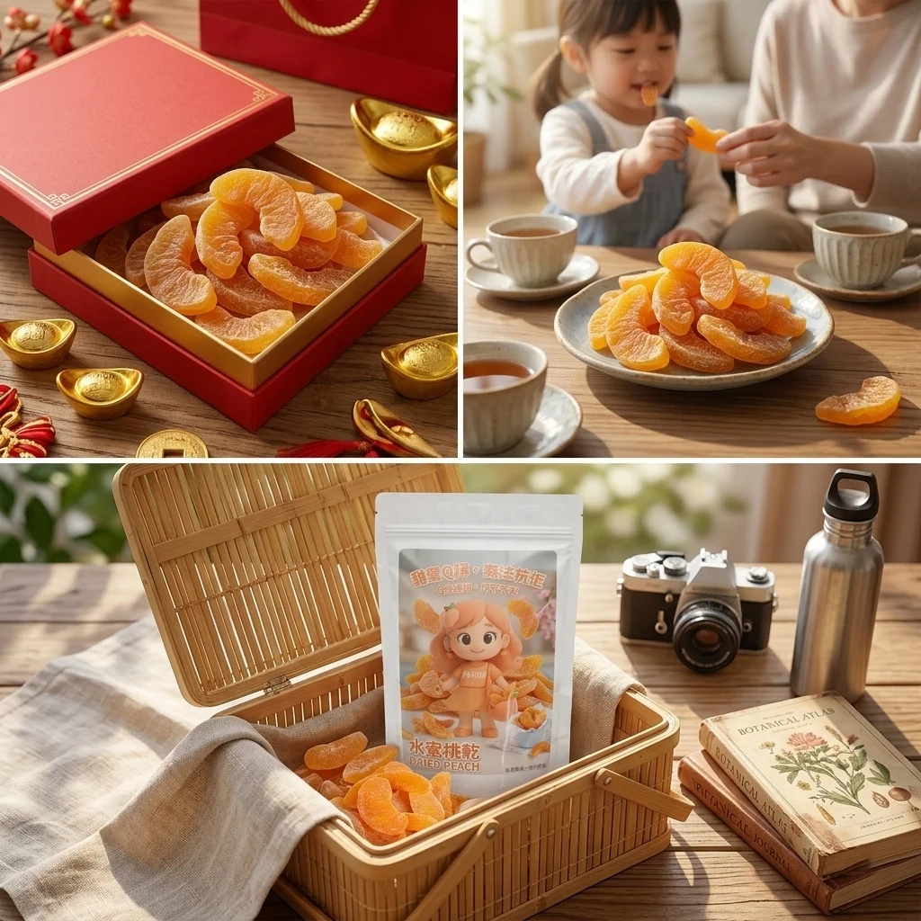 sweet and chewy dried peach snack 05 yellowdaddy