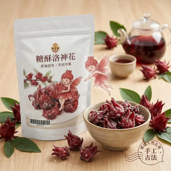 黃爸爸 糖酥洛神花｜酸甜爽脆傳統蜜餞｜中壢伴手禮推薦