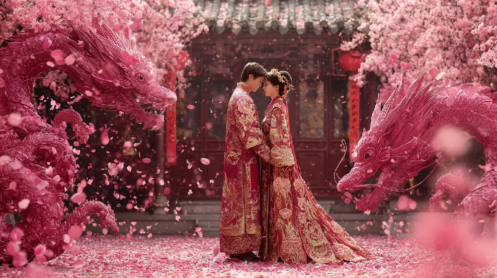 dragon year auspicious blessings collection 2024 traditional chinese new year 06 yellowdaddy