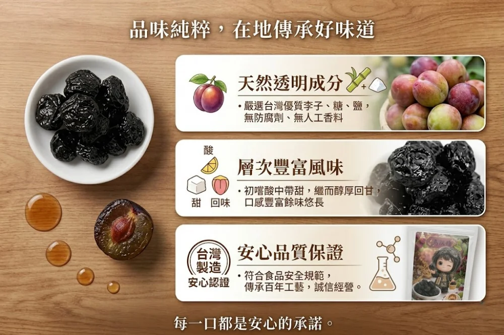 taiwan black preserved plum zhongli dried plum sweet sour flavor taoyuan specialty gift snack 04 yellowdaddy
