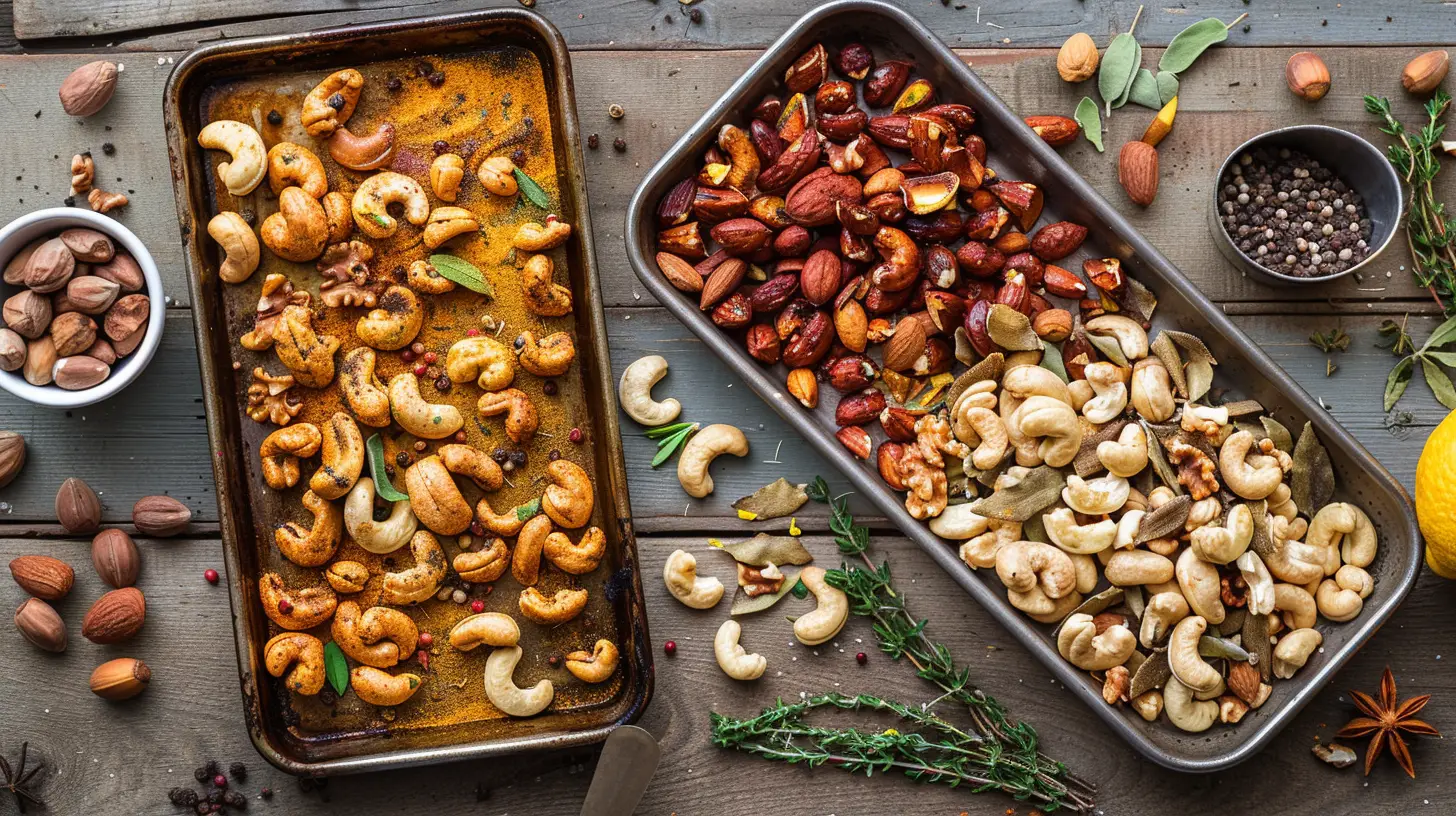 mixed nut flavors seasoned nuts 02