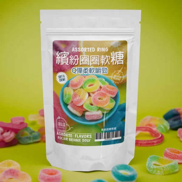 黃爸爸 繽紛QQ軟糖｜Q彈果汁多口味｜兒童派對零食推薦