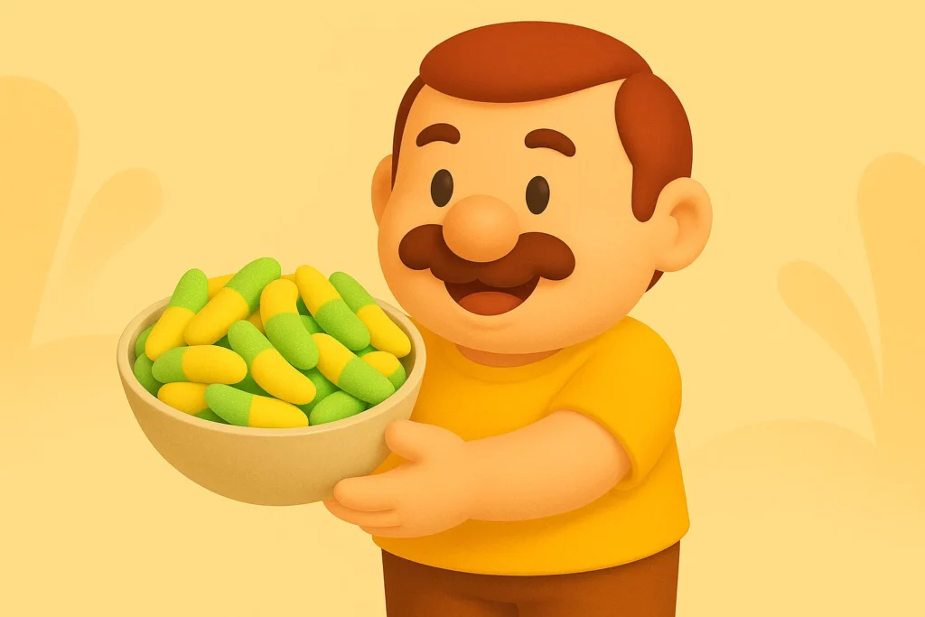 banana gummy candy sweet flavor party treats kids favorite 09 yellowdaddy