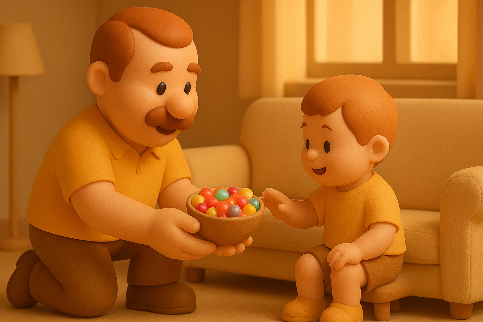 parent child sweet time 01 yellowdaddy