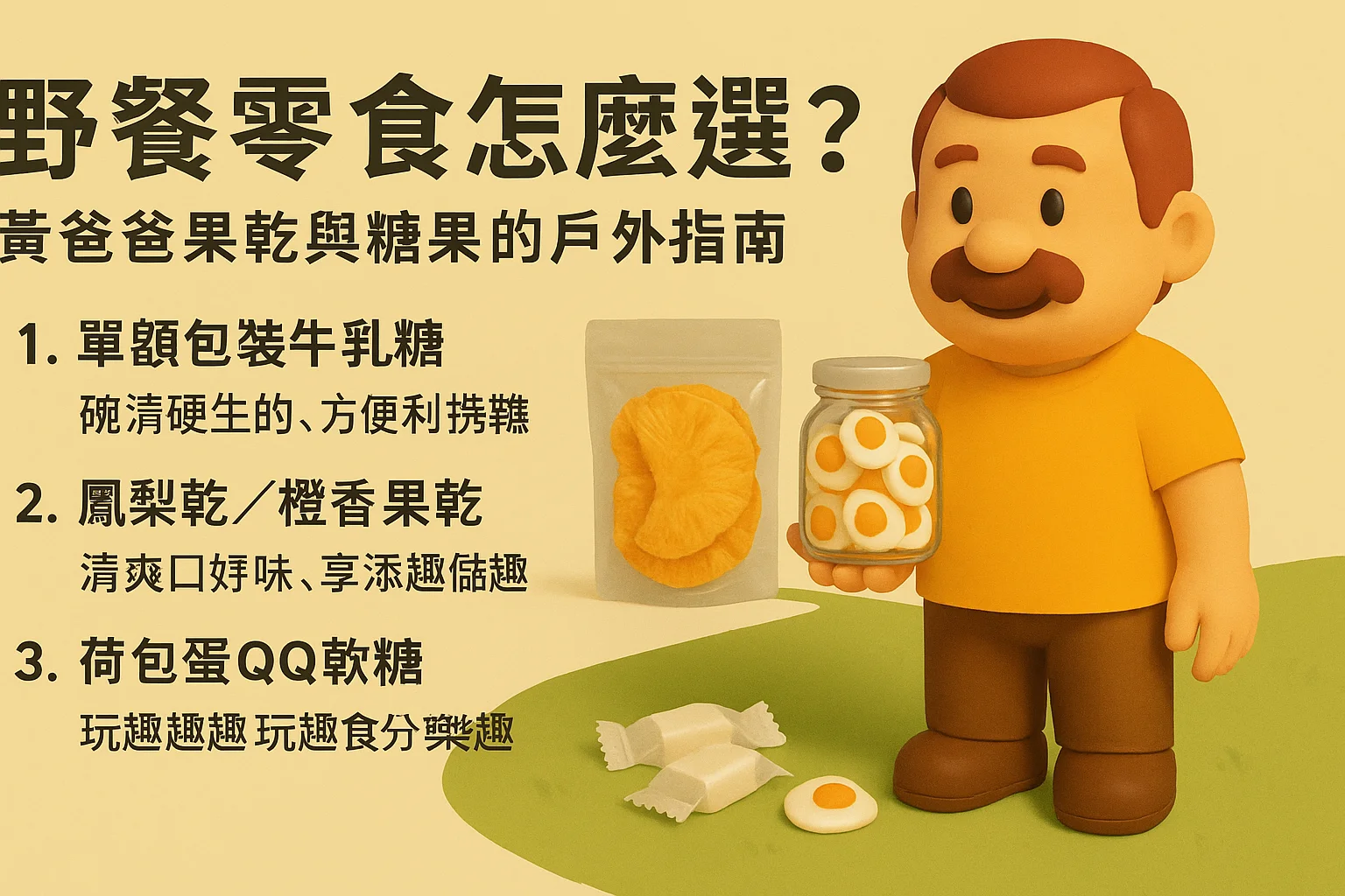 picnic snacks yellowdaddy dried fruit candies outdoor guide 01 yellowdaddy