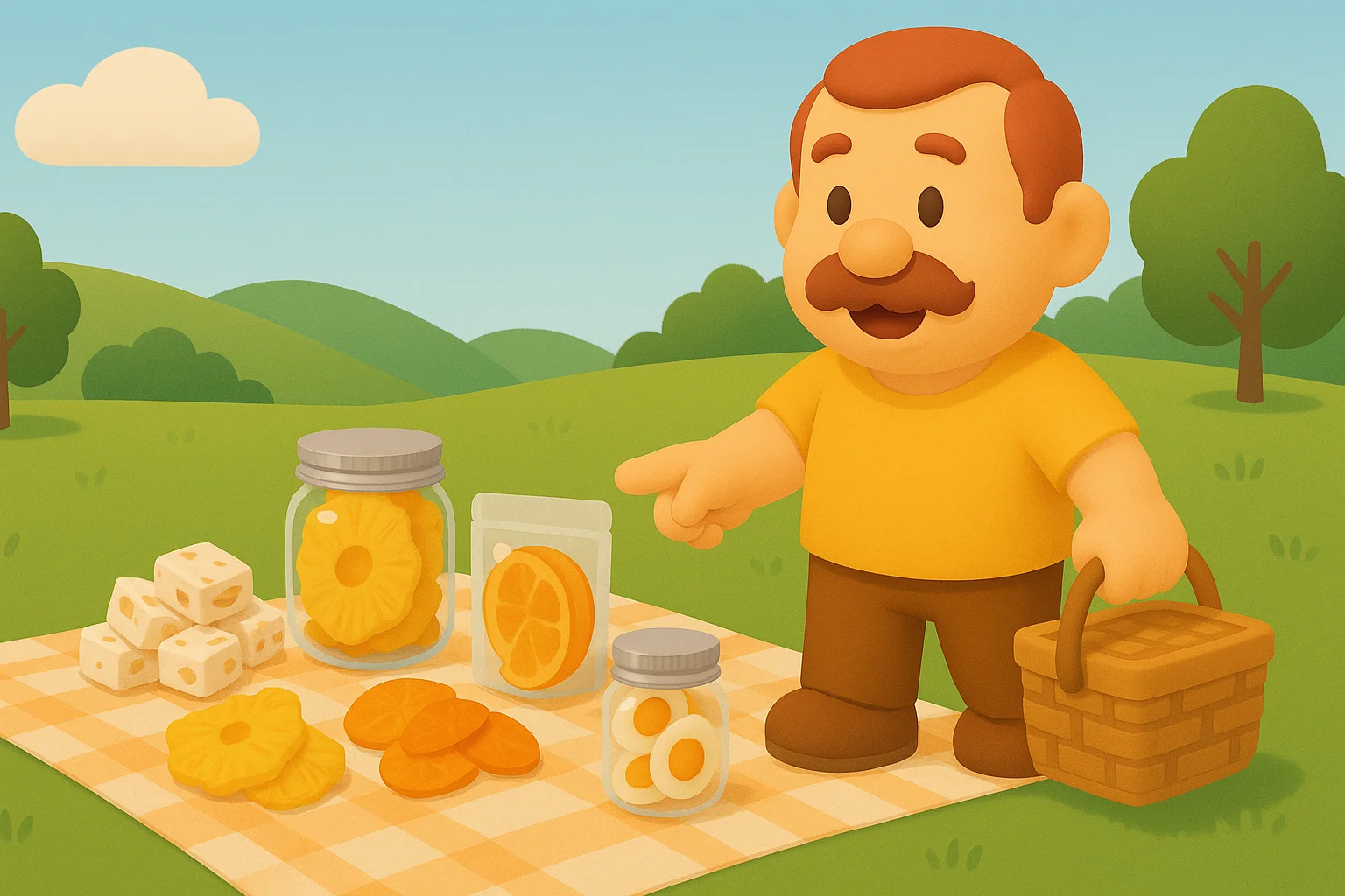 picnic snacks yellowdaddy dried fruit candies outdoor guide 08 yellowdaddy