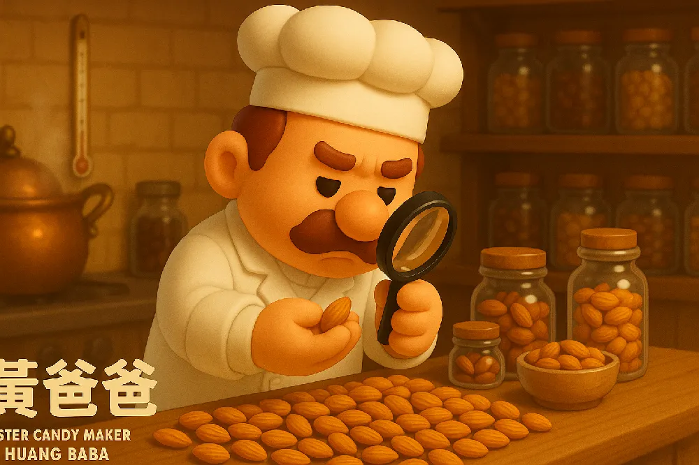 premium almond selection standards huangbaba candy house 01 yellowdaddy