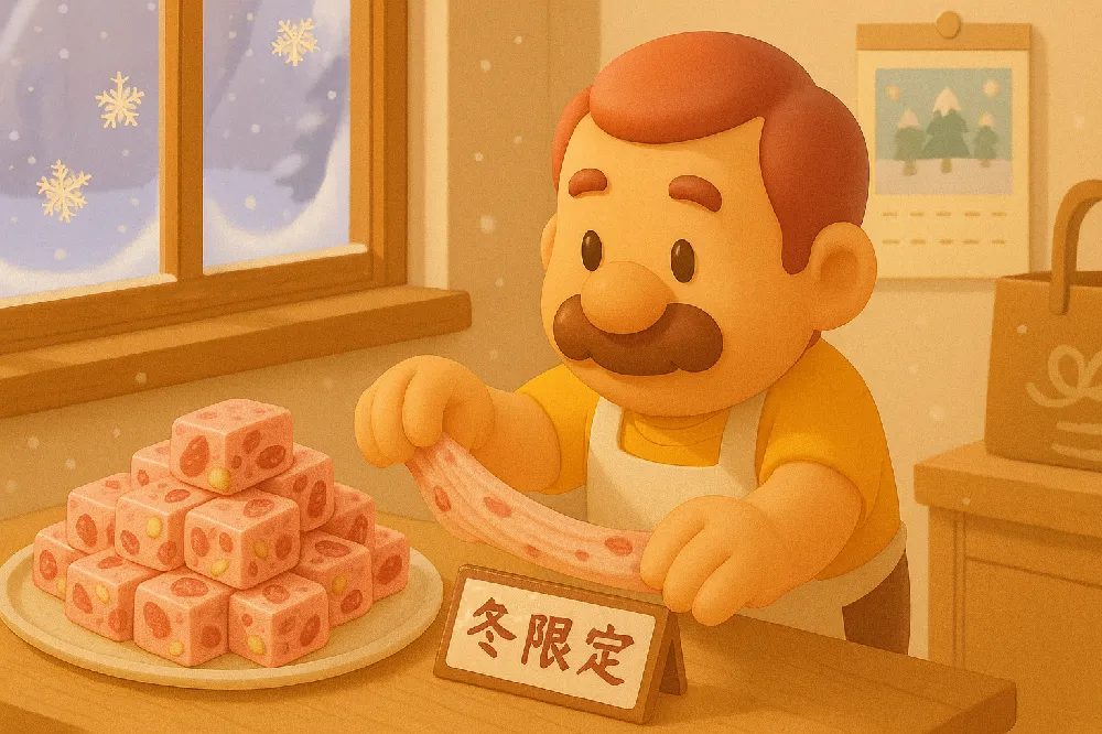 winter limited strawberry nougat happiness taste pink sweetness 05 yellowdaddy