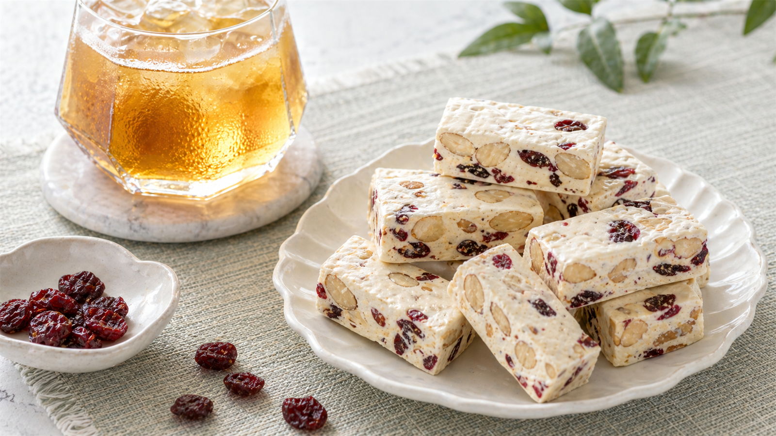 黃爸爸蔓越莓牛軋糖端午前冷泡茶小點16比9商品首圖