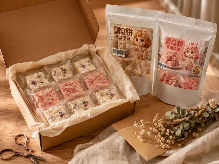 雪Q餅推薦|黃爸爸糖果屋手作雪花餅與伴手禮 8 gift-scenario-image