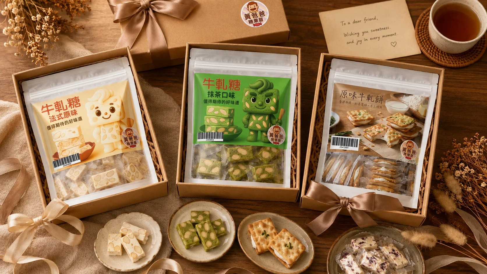 黃爸爸糖果屋中壢伴手禮送禮情境主視覺