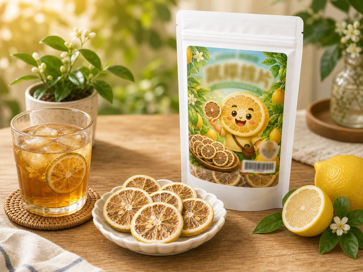 夏天泡茶配什麼點心?萊姆片、柳橙乾、紅烏龍牛軋糖的清爽搭配 3 想要更像下午茶,再加牛軋糖或牛軋餅,黃爸爸糖果屋商品搭配情境