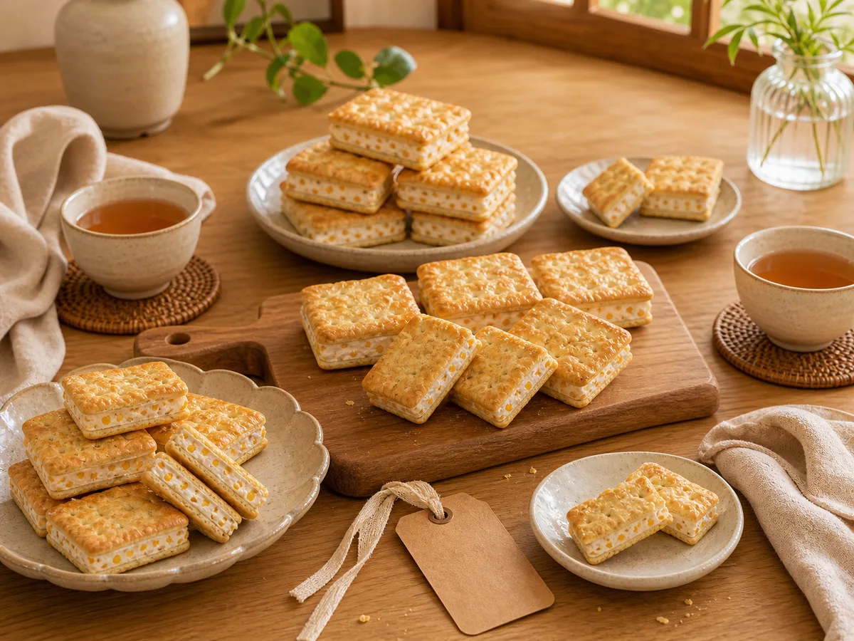 愛文芒果牛軋餅分食桌面擺拍，無包裝盒、無假品牌字