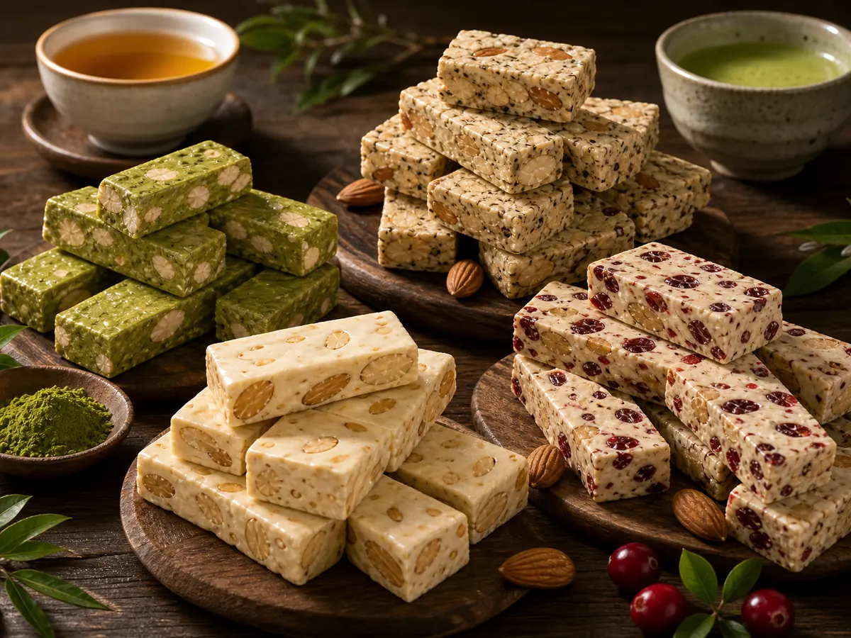 茶系牛軋糖怎麼選?紅烏龍、宇治抹茶與經典口味的差異 1 茶系牛軋糖怎麼選?紅烏龍、宇治抹茶與經典口味的差異代表圖片