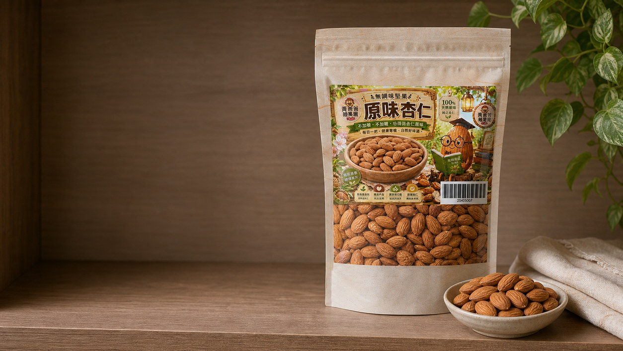 原味杏仁夾鏈包裝與保存提醒 縮圖