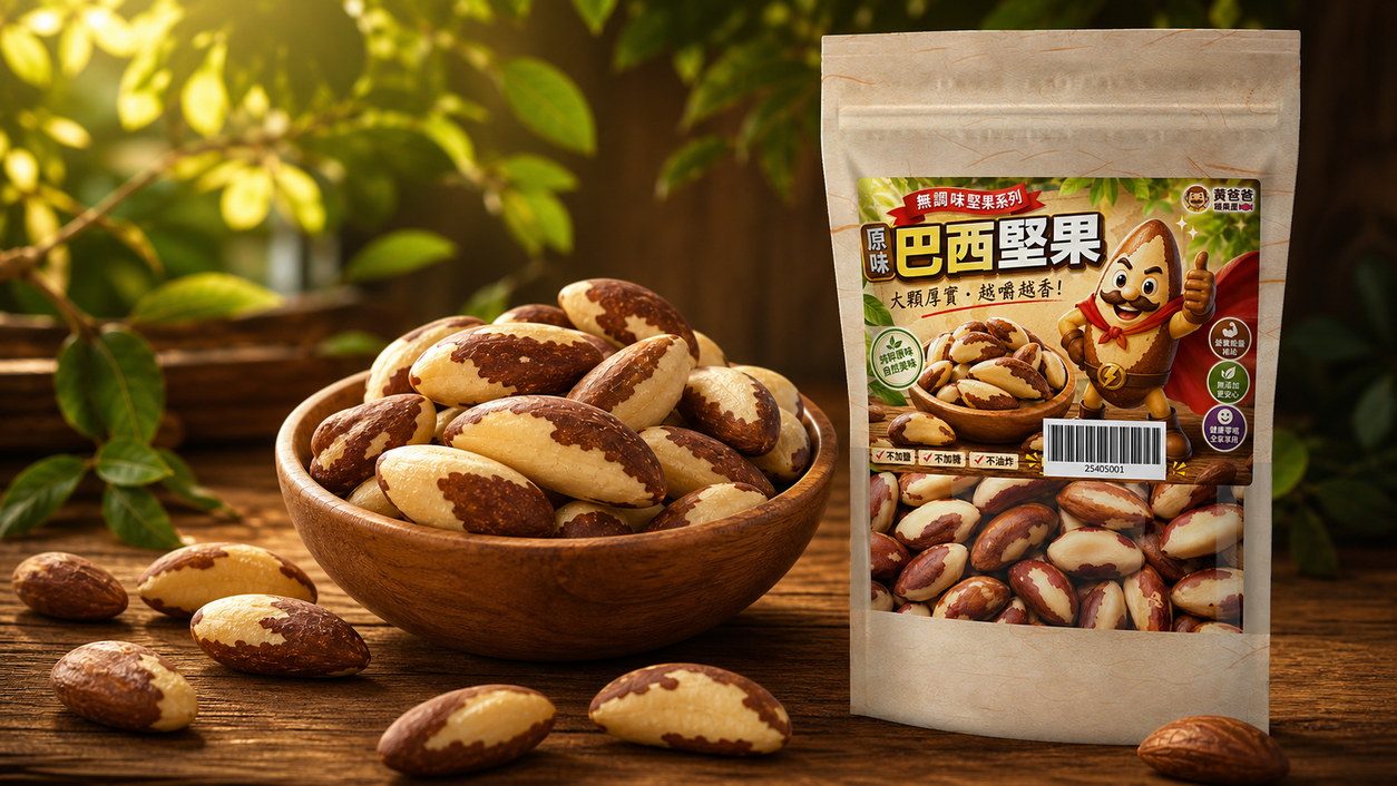 黃爸爸 原味巴西堅果|低溫烘焙無調味|桃園中壢堅果推薦 19 黃爸爸原味巴西堅果官方賣場購買引導