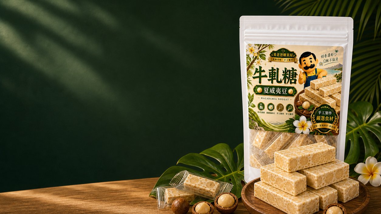 夏威夷豆牛軋糖購買引導