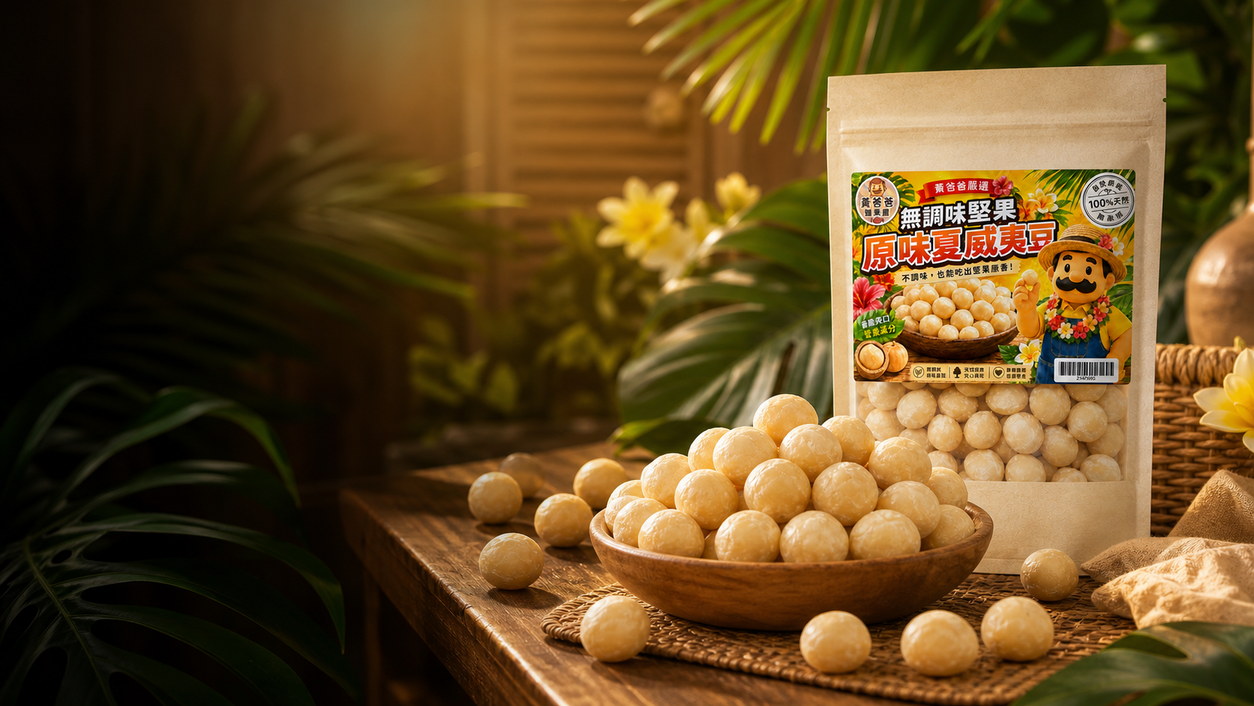 黃爸爸 原味夏威夷豆|低溫烘焙無調味|桃園中壢堅果推薦 19 黃爸爸原味夏威夷豆官方賣場購買引導