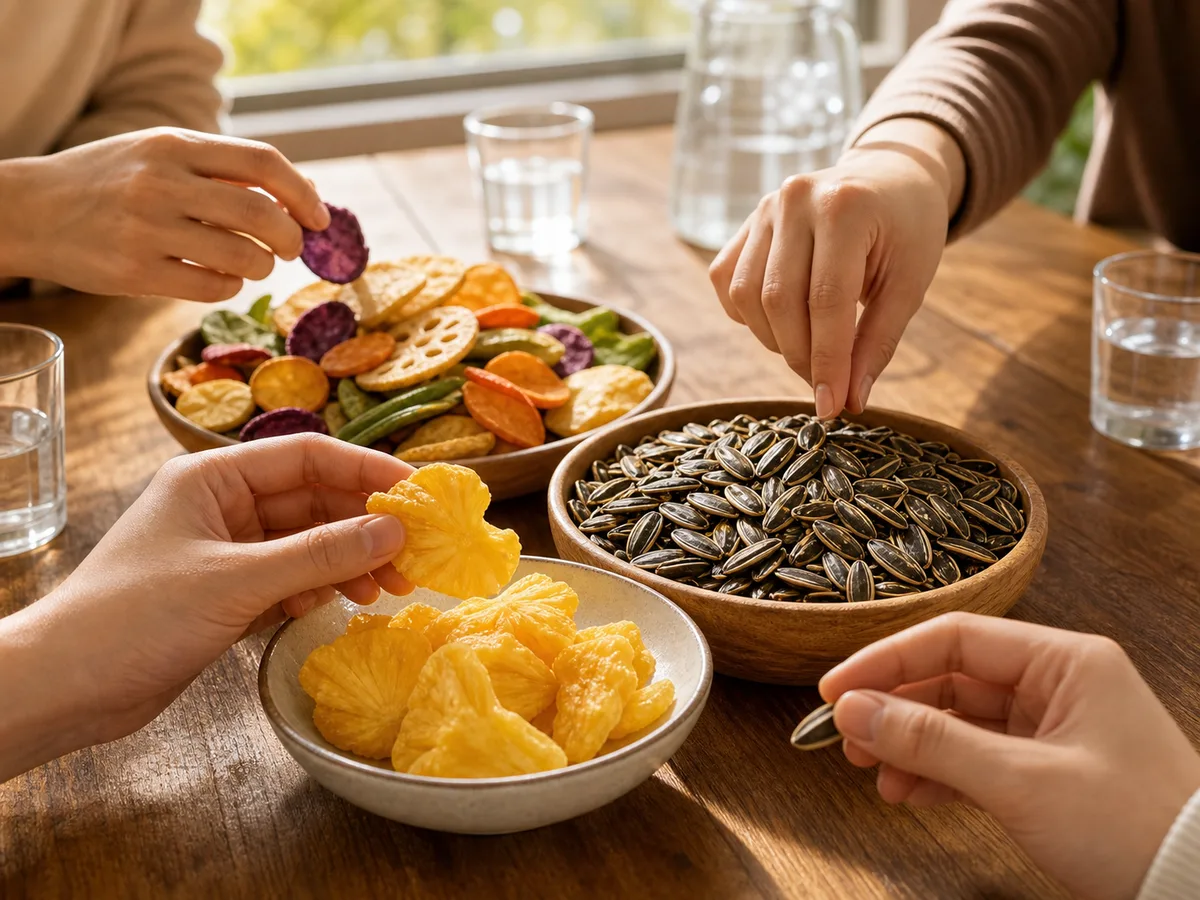 季節分享桌上的分食情境