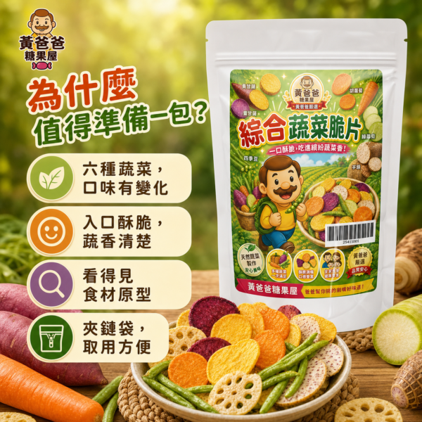 綜合蔬菜脆片商品核心亮點 綜合蔬菜脆片商品核心亮點
