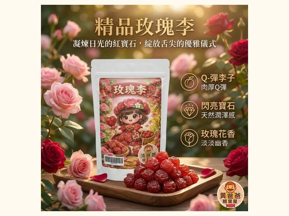 酸辣果乾怎麼選?情人果乾、辣芒果乾與鹹檸檬片的味覺路線 3 精品玫瑰李官方商品圖