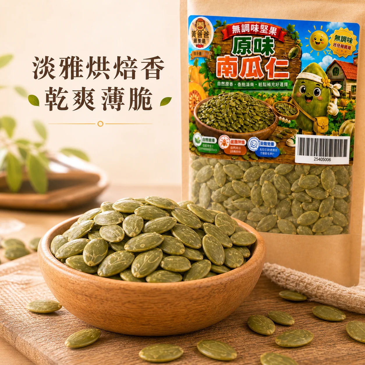 黃爸爸 原味南瓜仁 5 原味南瓜仁口感風味