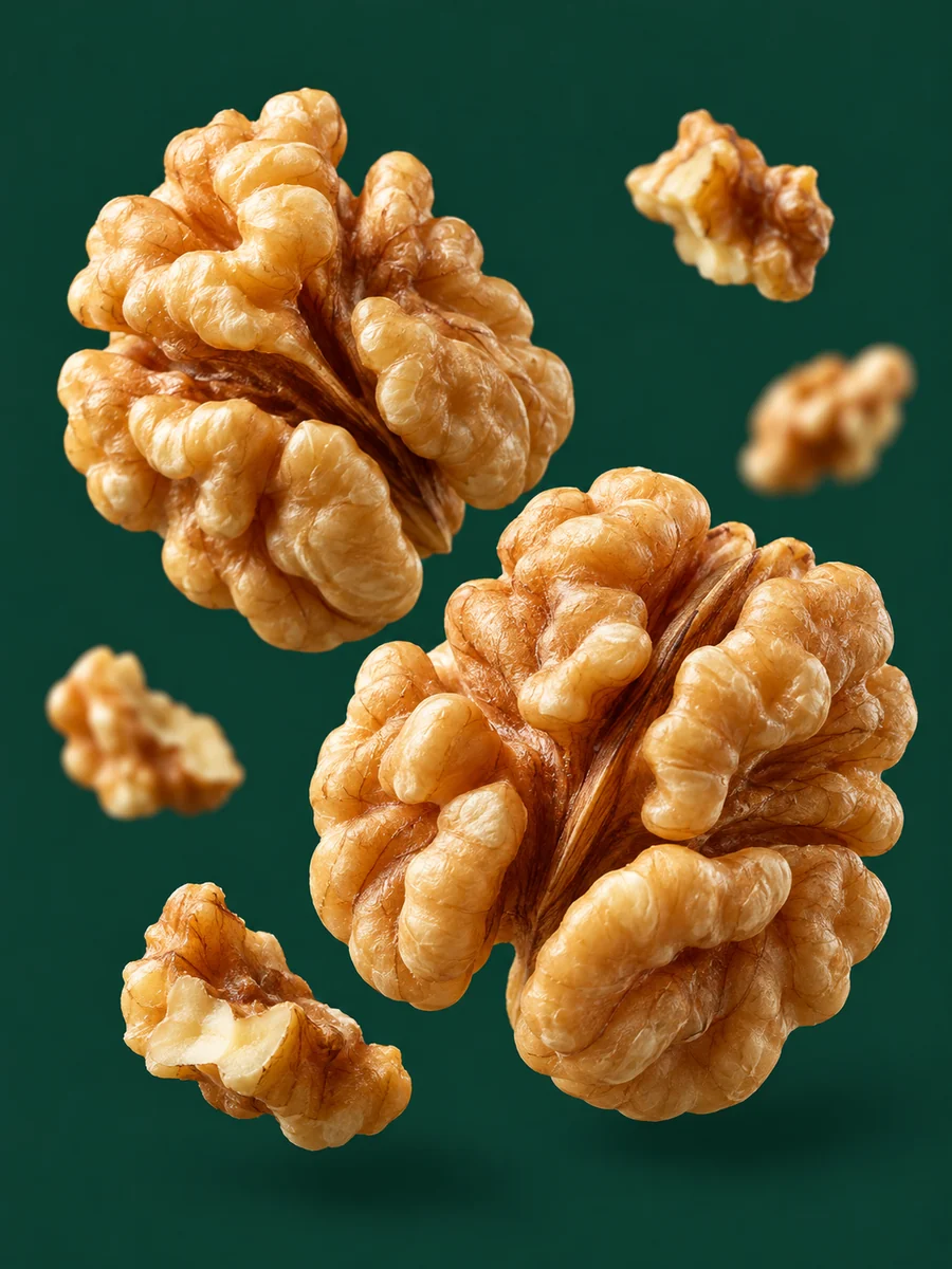 原味核桃食材特寫示意
