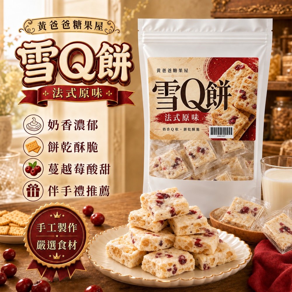 yellowdaddy-snowq-french-new-packaging-20261026-01 黃爸爸法式原味雪Q餅新版包裝商品圖 1